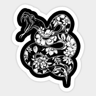 Floral snake Sticker